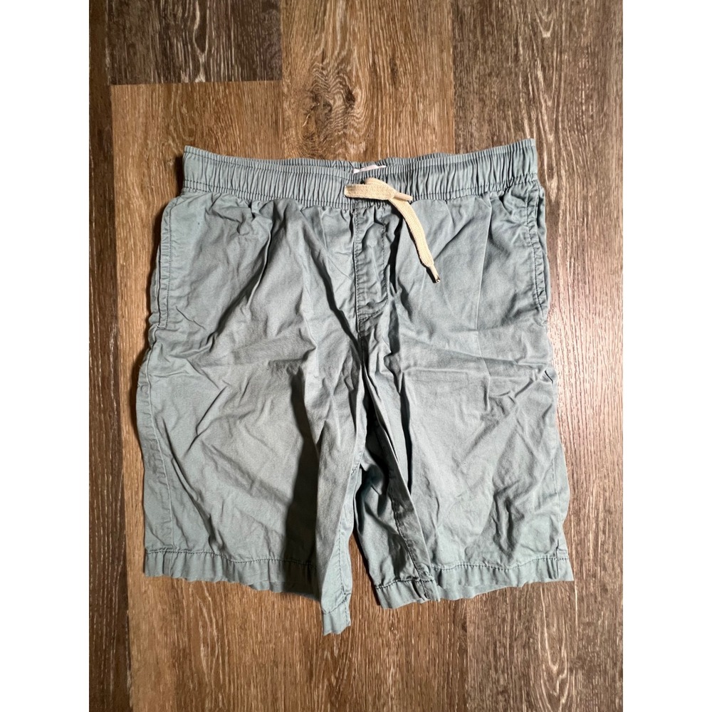 Old Navy Chino Shorts Kids XL 14-16 Blue Green Good Elastic Waist Drawstring